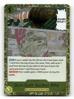 Gum-Gum Golden Rifle OP15-116 - Adventure on Kami's Island - One Piece Card NM/M - Image 1