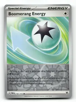 Boomerang Energy 166/167 - Twilight Masquerade Reverse Holo - Pokemon Card NM/M - Image 1