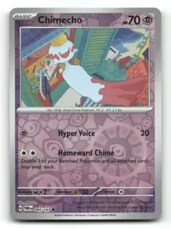 Chimecho 085/167 - Twilight Masquerade Reverse Holo - Pokemon Card NM/M - Image 1