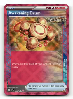 Awakening Drum 141/162 - Temporal Forces - Pokemon Card NM/M - Image 1