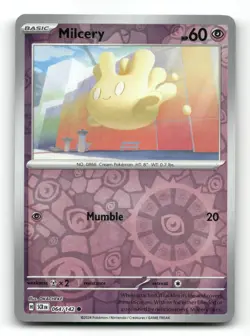 Milcery 64/142 - Stellar Crown Reverse Holo - Pokemon Card NM/M - Image 1