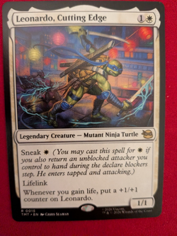 Leonardo, cutting edge Non-Foil R NM TMNT MTG - Image 1