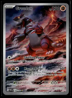 Groudon 199/182 Illustration Rare Paradox Rift Pokemon NM/M - Image 1