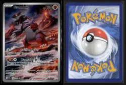 Groudon 199/182 Illustration Rare Paradox Rift Pokemon NM/M - Image 3