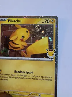 Pokemon Pikachu 051/162 Stamped Pokemon Day 2026 Cosmos Holo Swirl🌀 Near Mint - Image 2