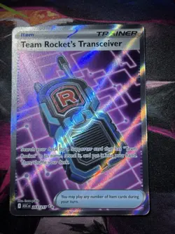 Pokemon TCG Team Rocket's Transceiver 263/217 Secret Rare Foil Trainer 2022 - Image 1