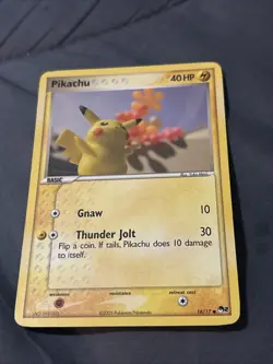 Pokemon TCG Pikachu 016/017 POP Series 2 Regular Common 40 HP Basic Thunder - Image 1