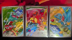 Pokemon TCG First Partner Illustration Bulbasaur Squirtle Charmander - Image 1