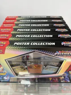Pokemon SV8.5 Prismatic Evolutions Poster Collection Case of 6 NEW! SEALED SETS - Image 2
