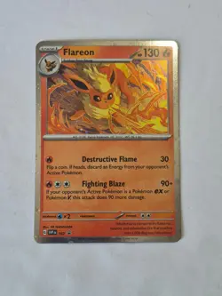 Flareon Cosmos Holo 167 Holo Promo Scarlet & Violet Promo Pokemon Holo NM - Image 1