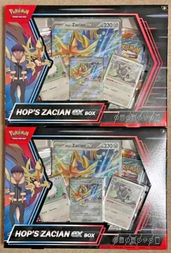 (Lot Of 2) Pokemon Hop's Zacian EX Box (Sealed) - Image 1