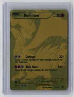 Reshiram (114 Full Art Secret Rare) 114/113 Pokemon Legendary Treasures LP - Image 1