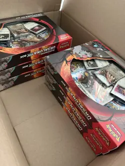 6x Pokemon Bloodmoon Ursaluna ex Boxes (Sealed Lot of 6) - Surging Sparks, etc - Image 1