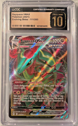 Rayquaza VMAX #111/203 Ultra Rare Evolving Skies Pokemon 2021 CGC Pristine 10 - Image 1