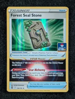 2024 Pokemon FOREST SEAL STONE 156/195 Silver Tempest Gym SE Asia Exclusive (A) - Image 1