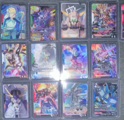 Gundam War & Pokemon Holo Card Lot 20x Freedom, Victory, Unicorn, Zekrom, Unown - Image 1