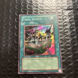 Yugioh TCG Toon World MRL-076 Super Rare LP - Image 1