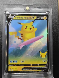 PIKACHU RARE HOLO FOIL REFRACTOR POKEMON TRADING CARD TCG MINT - Image 1