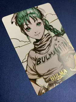 Bulma Dragon Ball Z Girl Cute Anime Doujin Gold Foil Holo Art Card ACG Carddass - Image 4