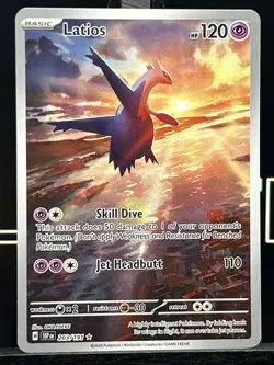 Latios 203/191 Sv08: Surging Sparks Illustration Rare Holo Pokemon Card - Image 3