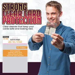 Super Large Game Card Sleeves (102x127mm) 110 Pack, 60 Micron, SKS-8820 - Image 4