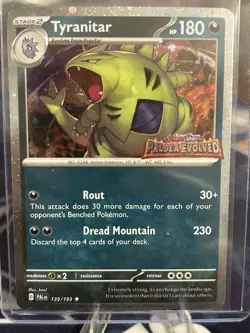 Tyranitar (Paldea Evolved Stamp) 135/193 Miscellaneous Cards & Products Holo - Image 1