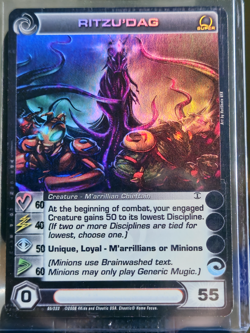 1st Edition Super Rare Ritzu'dag FOIL Chaotic Card 60/40/50/60/55 (3 MAX STATS) - Image 1