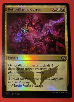 MTG, DEFIBRILLATING CURRENT, TDM, TARKIR DRAGONSTORM, 0177, UNCOMMON /NM/FOIL - Image 1