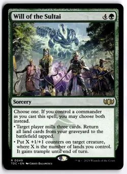 Will of the Sultai NM TDC Commander: Tarkir: Dragonstorm MTG - Image 1