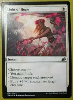mtg magic light of hope FOIL ENGLISH FRENCH lueur d'espoir ikoria 4 available - Image 1