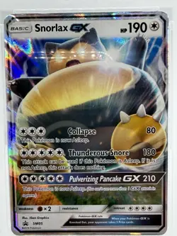 Pokemon TCG Snorlax GX SM05 PSA 9 - Image 2