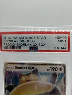 Pokemon TCG Snorlax GX SM05 PSA 9 - Image 3
