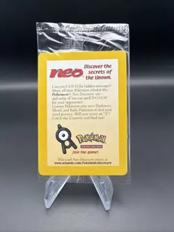 Sealed 2001 Entei #34 Reverse Holo Pokemon TCG Black Star Movie Promo - Image 1
