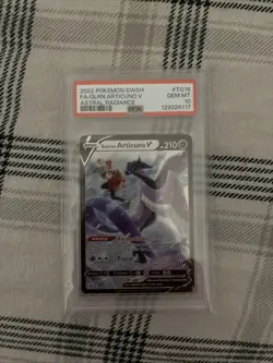 Pokemon GALARIAN ARTICUNO V TG16/TG30 Alternate Art ('22 Astral Radiance) PSA 10 - Image 1