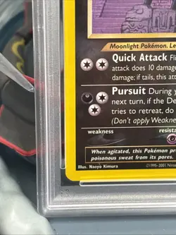 Pokemon TCG Umbreon Neo Discovery 32 Regular Unlimited Rare 🌑🐈‍⬛ PSA - Image 5