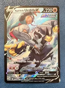 Rapid Strike Urshifu v TG20/TG30 Brilliant Stars Trainer Gallery NM Pokemon TCG - Image 1