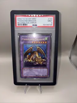 Konami Yu-Gi-Oh! Thousand Dragon Reverse Foil error MRD-143 Metal Raiders - Image 1