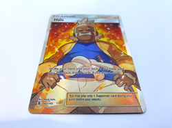 Pokemon Card - Hala 143/145 Sun & Moon Guardians Rising *NM* UR Supporter - Image 2