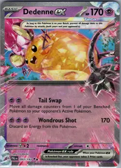 Dedenne ex - 093/193 SV02: Paldea Evolved - Pokemon Card - NM - Image 1