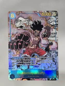 Bandai Monkey.D.Luffy OP11-118 Secret Rare Foil Rush 8000 One Piece Card - Image 1