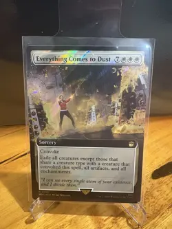 Everything Comes To Dust - SURGE FOIL - WHO - 0930 - MTG Doctor Who - Image 1