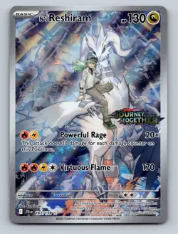 Pokemon TCG N's Reshiram - (Journey Together Stamped) Holo Illustration Rare Mis - Image 1