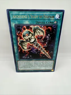 Yugioh MP22-EN036 Archfiend's Staff of Despair Rare 1st Edition Mint - Image 3