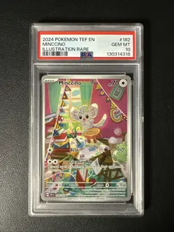 PSA 10 Minccino 182/162 Pokemon TCG English - Image 1