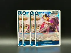 Cavendish Playset (OP10-045) x4 | One Piece Royal Blood | NM Rare - Image 1