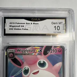 Wigglytuff GX GMA 10 Hidden Fates 42/68 Ultra Rare Holo 2019 Pokemon Card - Image 2