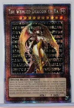 The Winged Dragon Of Ra Waifu YuGiOh HOLO Foil Rare Goddess Story 1st Ed Card NM - Image 1