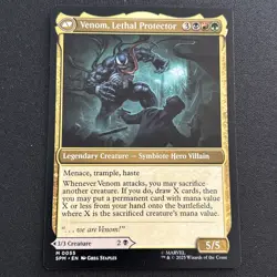 Eddie Brock Venom Lethal Protector mtg Mythic 55 Spider Man Magic: The Gathering - Image 1