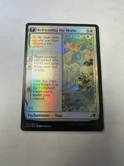 Befriending the Moths NM Kamigawa: Neon Dynasty Foil Magic The Gathering Mtg - Image 1