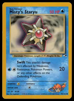 Misty's Staryu 90/132 Gym Heroes Common Pokemon - Image 1